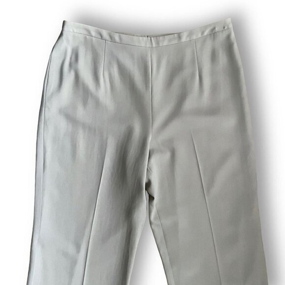 Giorgio Armani Womens Pants Sz 10 29" Waist Taupe Wool Crepe Trouser Minimalist - Picture 2 of 7